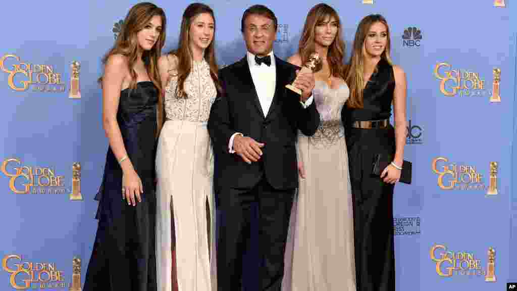 Sylvester Stallone ተሸላሚ መበል 73 ጎልደን ግሎፕ ብዝበለጸ ሙዚቃዊ ፍጻሜ