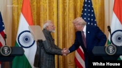 도널드 트럼프 미국 대통령과 나렌드라 모디 인도 총리