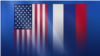 Bendera Amerika Serikat berdampingan dengan bendera Rusia. (Foto: VOA)