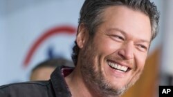 Blake Shelton appears on NBC's "Today" show Halloween special at Rockefeller Plaza, Oct. 31, 2017, in New York. 