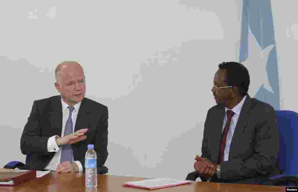Ra;iisul-wasaaraha Somalia iyo XAD ee Britain.