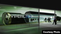 Concept drawing of SpaceX founder Elon Musk's vision of his proposed 'Hyperloop' transportation system. (SpaceX)