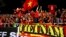 Vietnam's spectators cheers during the AFF Suzuki Cup final match between Vietnam and Malaysia at My Dinh stadium in Hanoi, Vietnam Dec. 15, 2018.