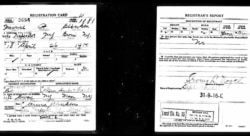 Регистрационная карточка Мориса (Courtesy of National Archives at New York City)