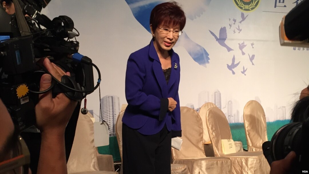 台湾立法院副院长洪秀柱。（照片来源：美国之音李逸华拍摄）