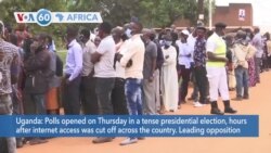 VOA60 Afrikaa - Ugandans vote in a tense presidential election