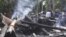A Buddhist temple burnt by Muslims is seen in Cox's Bazar, Bangladesh, September 30, 2012.