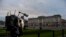 Media cameras outside Buckingham Palace, in London, Jan. 10, 2020.