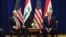 Les présidents Barham Saleh et Donald Trump à New York le 24 septembre 2019.