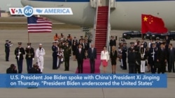 VOA60 America- President Joe Biden spoke with China's President Xi Jinping on Thursday