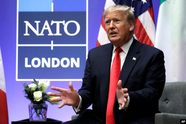 Tổng thống Trump nhiều lần đề nghị các thành viên NATO làm đúng nghĩa vụ về chia sẻ chi phí