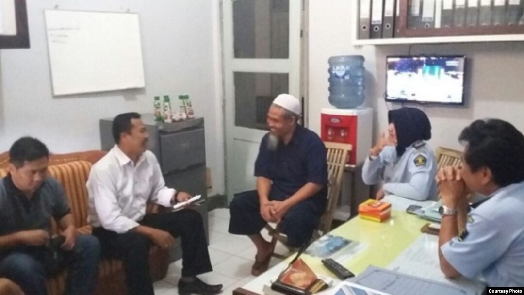 Abu Tholut bebas bersyarat dari Lapas Semarang. (Foto: dok Humas LP Kedungpane)