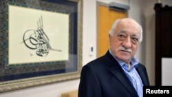 U.S. based cleric Fethullah Gulen at his home in Saylorsburg, Pennsylvania, July 29, 2016. Turkey has issued arrest warrants for 55 people suspected of giving financial support to Gulen , who is accused of orchestrating a failed military coup in July.