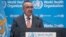 FILE - This handout picture made available by the World Health Organization on Nov. 29, 2021, shows WHO Director-General Tedros Adhanom Ghebreyesus addressing a special session of the World Health Assembly in Geneva. 
