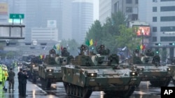 韩国2023年9月26日举行十年来的首次大规模阅兵。（美联社）