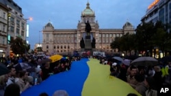 На архівному фото - акція протесту в Празі, Чеська Республіка. AP Photo/Petr David Josek