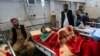 An injured man receives treatment in a hospital, after twin explosions in Jalalabad, Afghanistan, April 6, 2019.