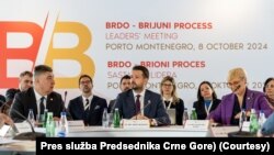 Crnogorski predsednik Jakov Milatović na Samitu Brdo-Brioni u Tivtu, 8. oktobar 2024. (foto: pres služba Predsednika Crne Gore)