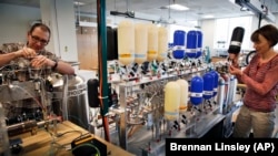 Laboratory scientists work with air samples from around the world for climate change research, at the University of Colorado, in Boulder, Colorado. This research was NOT cited for inaccuracies in the study. Taken June 3, 2016.