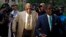 Bill Cosby, center, arrives for jury selection in his sexual assault case at the Allegheny County Courthouse, May 22, 2017, in Pittsburgh, Pennsylvania. 
