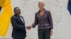 Filipe Nyusi, Presidente de Moçambique, e Christine Lagarde, directora-geral do FMI