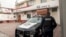A police officer guards a bar where people were shot dead at dawn in an attack, in Monterrey, Nuevo Leon, Mexico, July 8, 2018.