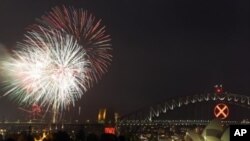 호주에서 벌어진 새해맞이 축제