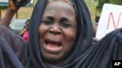 Wasu iyayen Chibok, Afrilu 29, 2014. (File Photo)