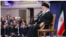 علی خامنه‌ای بعد از حدود چهل روز برای اولین‌بار در حسینیه محل دیدارهای عمومی‌اش با مقامات حاضر شد