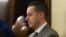 Pope's butler Paolo Gabriele sits in the wood-trimmed courtroom of the Vatican tribunal allegedly for stealing and leaking papal correspondence to a journalist, Sept. 29, 2012.