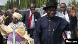 Tsohon shugaban Najeriya Goodluck Jonathan da matarsa