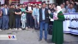 ناڕەزایی خەڵکی هەڵەبجە دژ بە هێرشەکانی تورکیا بۆ سەر کوردەکانی سوریا