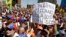 Protesta contra el gobierno de Nicolás Maduro.