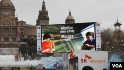 En el recinto del Mobile World Congress de Barcelona se juntan los principales fabricantes de celulares para presentar las últimas novedades.