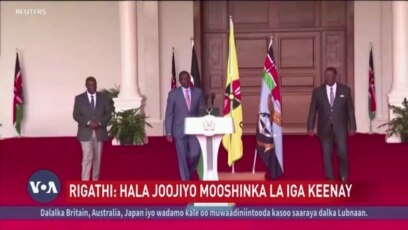 Mooshinka madaxweyne ku-xigeenka Kenya 