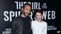 Fede Alvarez and Claire Foy attend CinemaCon at The Colosseum at Caesars in Las Vegas, April 23, 2018. 