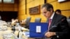 International Atomic Energy Agency Director General Rafael Grossi arrives on the opening day of the agency's quarterly Board of Governors meeting at the IAEA headquarters in Vienna, Nov. 20, 2024.