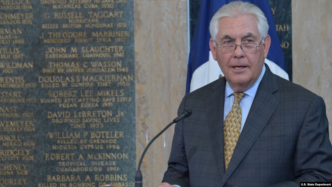 Menteri Luar Negeri AS Rex Tillerson (foto: dok).