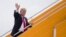 U.S. President Donald Trump waves as he leaves Danang for Hanoi, Vietnam, after attending the Asia-Pacific Economic Cooperation (APEC) Summit, Nov. 11, 2017.