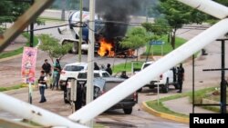 El caos se apoderó de Culiacán, estado mexicano de Sinaloa, por la captura del hijo de 'El Chapo' Guzmán el jueves 17 de octubre de 2019. Reuters.