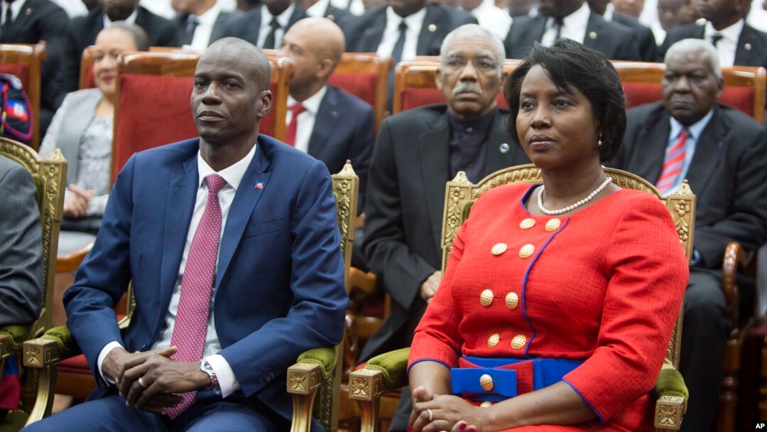 Predsednik Haitija Žovenel Moiz sa suprugom, arhiva (AP/Dieu Nalio Chery)