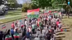 تصاویری از راهپیمایی گسترده ایرانیان ساکن واشنگتن دی‌سی در دومین سالگرد اعتراضات ۱۴۰۱ 