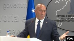 Premijer Kosova u ostavci Ramuš Haradinaj na konferenciji za novinare u Prištini, 29. jul 2019.