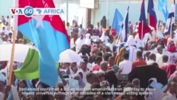 VOA60 Africa - Somalia: Demonstrators express support for one-person, one-vote electoral system