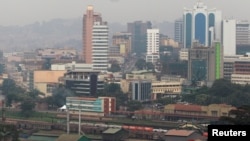 FILE - A general view shows the capital city of Kampala in Uganda, July 4, 2016. 