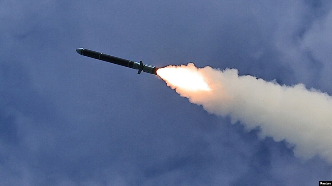 What KCNA described as a new tactical ballistic missile is tested in this picture obtained by Reuters on Sept. 19, 2024, in North Korea. (KCNA via Reuters)