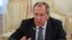 Russian Foreign Affairs Ministry shows Russian Foreign Minister Sergei Lavrov.