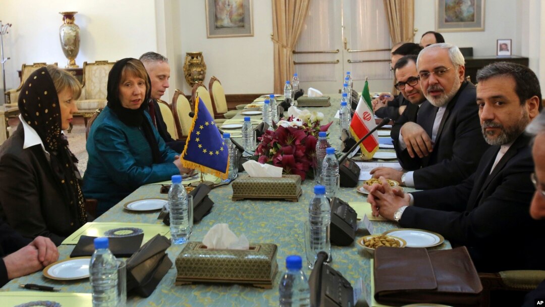 Visoka predstavnica Evropske unije Ketrin Ešton na sastansku sa iranskim šefom diplomatije Mohamedom Džavadom Zarifom