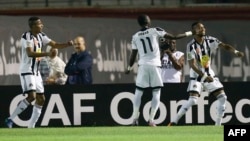 Les joueurs du TP Mazembe lors de la finale de la CAF contre l'Algérie, le 29 octobre 2016. 