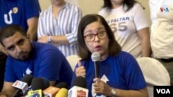 Violeta Granera, activista social de la Unidad Nacional Azul y Blanco en Nicaragua. [Foto: Daliana Ocaña/VOA].